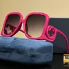 Nouvelles lunettes de soleil G verres de plaque à ossature carrée féminine des lunettes de soleil de protection UV de protection UV masculin