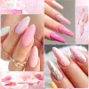 Kit träffas över 6/24 st glittergel nagellack set rosa lila blå semi permanent hybrid blöt ut UV -lysslack nagelkonstsatser