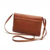 Umhängetaschen Vintage Leder Handtaschen Verkauf Frauen Hochzeit Kupplungen Damen Party Geldbörse Umhängetasche Messenger