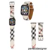 Designer Top Designer Strap Gift Horlogebanden voor Apple Watch Band 42mm 38mm 40mm 44mm iwatch 5 SE 6 7 8 Ultra bands Lederen Armband Mode PolsbandU985