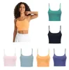 Lu Yoga Bra Align Tank Womens Sport Bra Clássico Popular Fitness Manteiga Tanque Macio Ginásio Colheita Yoga Colete Beleza Back À Prova de Choque Com Almofada De Peito Removível Atacado