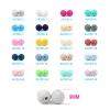 Necklaces 200pcs Baby Teether Silicone Beads 9mm 12mm 15mm 19mmBPA Free Food Silicone Bead Baby Teething Necklace Accessories Infant Toys