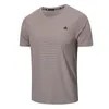 Sport kortärmade mäns runda hals snabb torkning andas träning fitness casual kortärmad t-shirt
