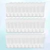 Bouteilles de rangement 25 PCS Serez-vous Voyage pour le shampooing Lotion Dispensateur Face Wash Refipillable Blanc