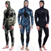2023 Неопреновый гидрокостюм для подводного плавания 35 мм Зимний теплый мужской костюм с капюшоном для серфинга и передней молнией для подводной охоты и подводной охоты 240321