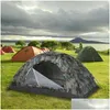 Tents And Shelters Camouflage Tent Sturdy 2 Person Cam With Anti Uv Coating Water Resistant Fabric Mesh Roof For Ventilation Drop De Dhvjb