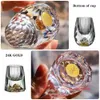 Copos de vinho 2 Pcs 15ml 24K Folha de Ouro Shot Glass Bulk Crystal Wine Tasting Cup Diamond Mountain Luxo Vodka Liquor Tumbler Bullet Glass L240323