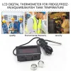 Göstergeler 1 ~ 7pcs Mini LCD Dijital Termometre Akvaryum Araç Su Banyo Sıcaklık Test Cihazı Dedektör Monitörü Gömülü Sıcaklık Sensörü 1M