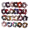 10cm satén moda seda Scrunchies elásticos lazos para el cabello mujeres niñas flor gran coleta titular bandas para el cabello cuerda accesorios para el cabello 3054