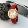 Square Digital Silicone Strap Watch, Women's Brushed Case, High-end Quartz Watch