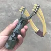 Leistungsstarke Slingshot Camouflage Shot Catapult Aluminium Tool Outdoor Accessoires Jagd Sling Game Bow Alloy PFBXR