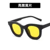 2 pçs moda luxo designer côncavo óculos de sol 2021 nova moda redonda simples óculos de sol personalizado pequeno quadro tendência