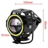 Éclairage de moto 125W LED Angel Eyes U7 Projecteurs de phares 2pcsset phares lampe auxiliaire de moto4794235 Drop Delivery Mobi Dhkxd