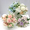 Decorative Flowers 30 Mother 1 Piece Mixed Floral Beautiful Peony Artificial Flower Hydrangea Fake Bouquet Home Wedding Decor DIY Dandelion