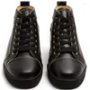 Casual Schuhe Qianruiti Ankunft Männer Leder Lace-up High Top Männlichen Outdoor Schuhe Turnschuhe Plus Größe EU39-EU47