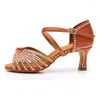 Dansschoenen Volwassen Vrouwen Zachte Bodem Latin Stage Performance Professionele Dansen Diamond Ballroom