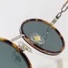 Nouvelles lunettes de soleil design de mode 40028U monture ronde branches de corde en métal élégance et style populaire lunettes de protection UV400 extérieures