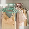 Hangers Rekken Adt Plastic Hanger Pyjamaset Met Brede Shoder Antislip En Naadloos Huishoudelijke Drop Delivery Huis Tuin Housekee Org Otfux