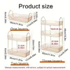 1 PCs Sotrage Shelf Stylish Desk Organizer with Rack Holder and Display for Skincare Perfume Dresser Items 240314