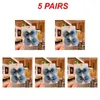 Hair Accessories 1/3/5PAIRS Pearl Mesh Clip 5 Colors Not Damaging Various Styles Easy To Use Multi Scenario Usage Bow Hairpin