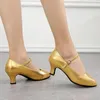 Dance Shoes Leather Latin High Heels 5.5cm Modern Women National Standard Girls Ballroom Dancing