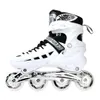 Einstellbare Rollschuhe Schuhe 4-Rad Blinkende Räder Professionelle Inline Skate Schuhe Für Erwachsene Männer Wonmen Racing 240322