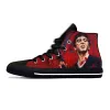 Chaussures Scarface Tony Montana Movie Anime Cartoon Fashion Casual Custs Chaussures High Top Lightweight Breathable 3D Print Men Femme Sneakers