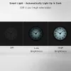 WallarGe Atomic Wall Clock with Night Light Silent Lighted up Glow in The Dark Battery Operated AUTO DST 12 Inch 240320