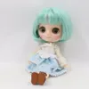 DBS blyth Middie poupée corps articulé menthe vert cheveux courts bob 18 20 cm BL4006 anime filles cadeau 240306