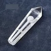 Natuurlijke Fluoriet Quartz Crystal Pijp 20 stijlen Sigaret Steen Tabak Hand Filter Lepel Pijpen Met Metalen Kom Mesh Tool borstel