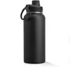 Bouteille d'eau de sport isolée sous vide en acier inoxydable de 1000 ml avec couvercle de voyage 100% étanche avec poignée de survie Paracord 32 oz 240314