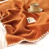 Blankets Cashmere Blanket For Beds Sofa Fleece Knitted Wool Home Office Nap Portable Scarf