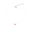 Pendant Necklaces New Design Drop Oil Heart Charms Invisible Fish Line Crystal Choker Necklace For Women Collar Jewelry Gift Delivery Dh07D