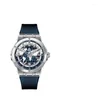 Montres-bracelets Blue Planet Watch Homme Authentique Terre Errante Mécanique Tendance Étudiant