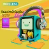 Headphone/Headset New product VJ086 metal wireless bluetooth graffiti headset with mic subwoofer cartoon gaming headset supports TF card FM radio