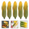 装飾的な花5 PCSシミュレーションコーン人工偽のプロップリアルな野菜の装飾モデルモデルキッチン