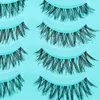 20 Sets Zachte Make-Up Natuurlijke Lg Dikke Valse Eyeles Handgemaakte Cross Fake Eye Les Black Make Up Extensi Gereedschap voor vrouwen W6sm #