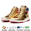 Trump T Mens Basketball Shoes Shoe Shoes Never Surrender High-Tops Designer 1 TS Gold Custom Men Men Outdoor Sneakers Comfort Sport Trendy Lace-Up Outdoor