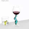 Wine Glasses Glass Cup and Cactus Cup Imported from Italy Ichengorf Creative Cactus Handmade Red Wine Glass Gao Home Wine L240323