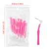 10pcs L-Shaped Mini Eyel Brush Eyel Extensi Brushes For Eye L Cleaning Mascara Wands Applicator Lip Brush Makeup Tool V9uu#