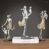 Estatuetas decorativas dia dos namorados presente de casamento para namoradas nórdico moderno amor família tv gabinete exibição ornamentos decoração da sala de estar