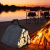 Storage Bags Large Fire Tote Bag Black Firewood Carrier For Picnics Home Outdoor