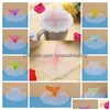 Drinkware Lid Mticolor Sile Dustproof Cup Lids Butterfly Er Silica Gel Sealing Cup-Er T9I002088 Drop Delivery Home Garden Kitchen Dini Dhiuh