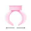 500st Microblading Disponibla Caps Pink Ring Tattoo Ink Cup For Women Men Tattoo Needle Supplies Accorie Makeup Tattoo Tool S5ut#