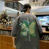 メンズコットンTシャツホワイトメンズ特大Tシャツカジュアルサマーウェアフラワー5xl Tシャツ男性用男性服240307