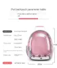 Mochila para gatos, mochila para transporte de gatos, bolsa para transporte de animais pequenos para gatos, mochila transparente para transporte de animais de estimação para pequenas caminhadas e uso ao ar livre, à prova d'água