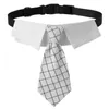 Dog Apparel Fashion Pet Accessories Tuxedo Bow Ties Necktie Saliva Towel Tie Collar Formal