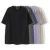 Mens Summer New 280g Cotton Trendy Brand High Street Solid SHORT SLEEVE LOOK T-shirt {Kategori}