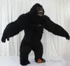 Trajes de mascote 2m/2.6m vida real iatable king kong traje completo mascote terno gigante adulto pele gorila fantasia vestido para eventos festa