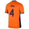 24 25 Nederland MEMPHIS European Cup 2024 Holland Thuisshirt DE JONG VIRGIL GAKPO BERGVIJN Shirt 2024 KLAASSEN BLIND DE LIGT XAVI heren kindertenue voetbalshirt